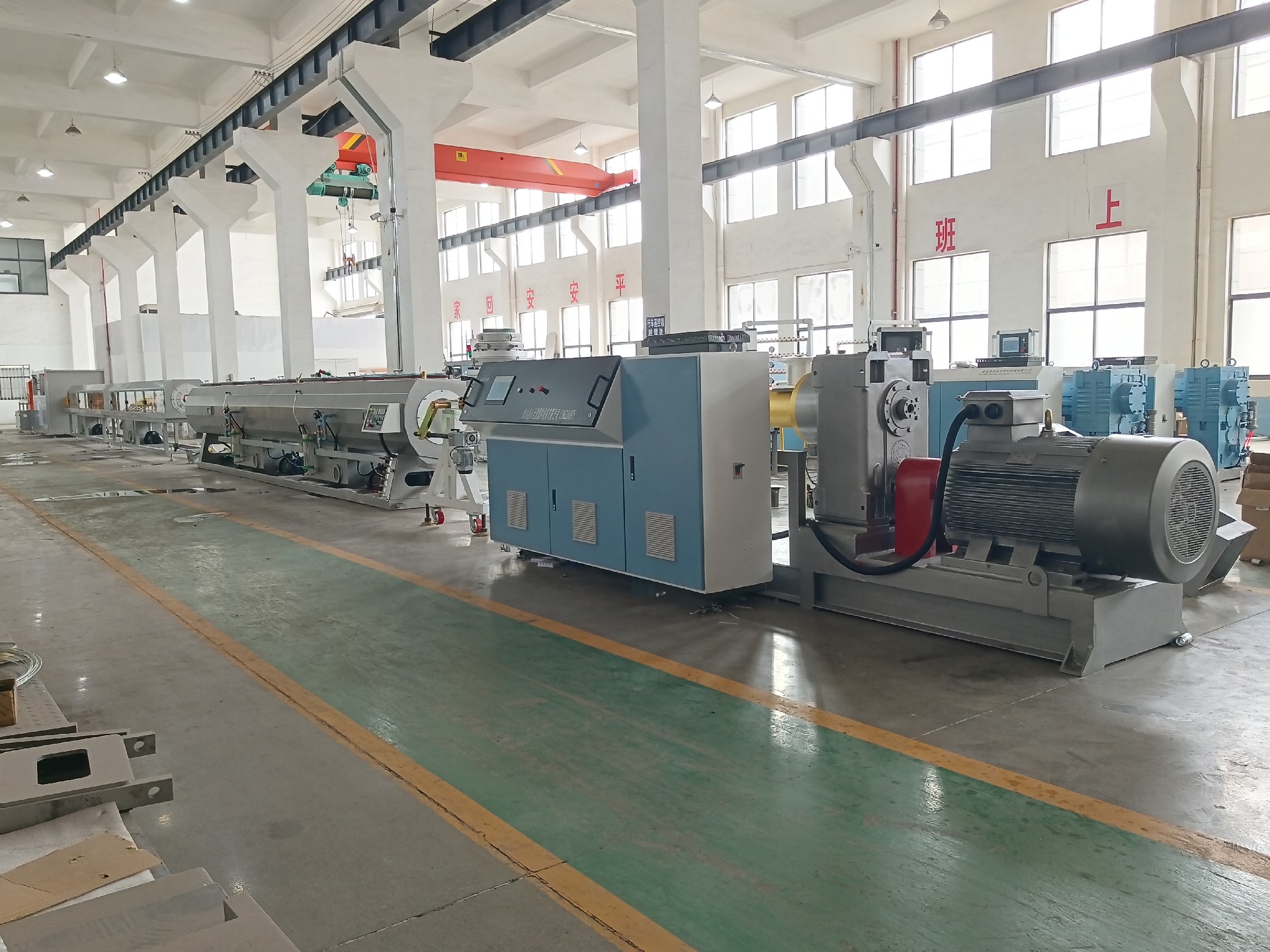 315PE管材擠出生產線 塑料擠出機 塑料管道